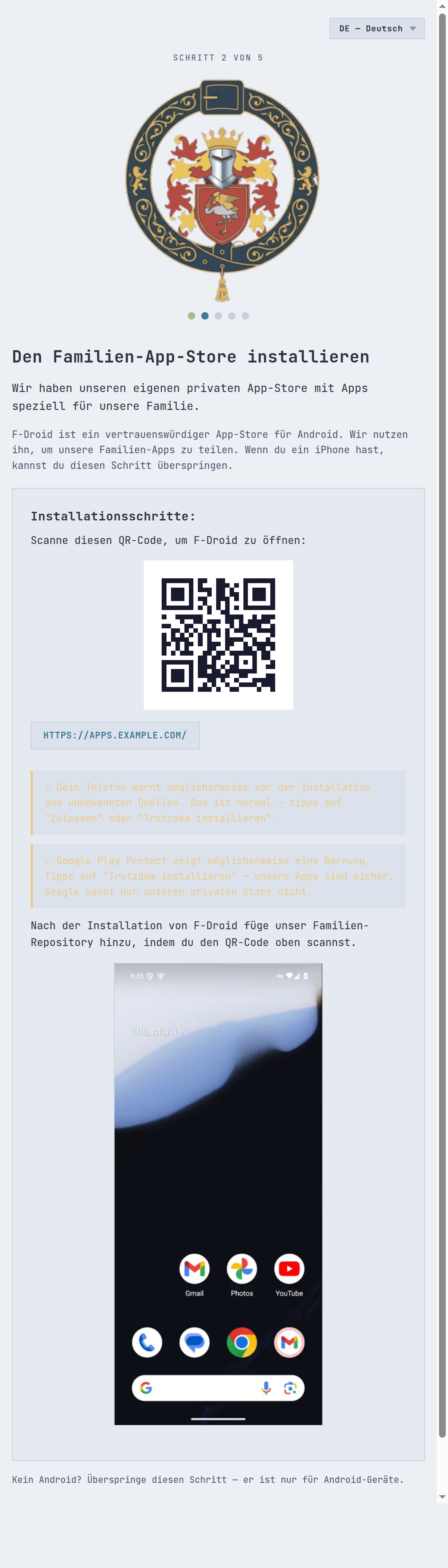 Onboarding step 2: F-Droid